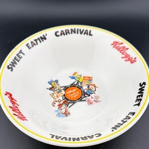 Kellogs Sweet EATIN' CARNIVAL CEREAL BOWL VINTAGE